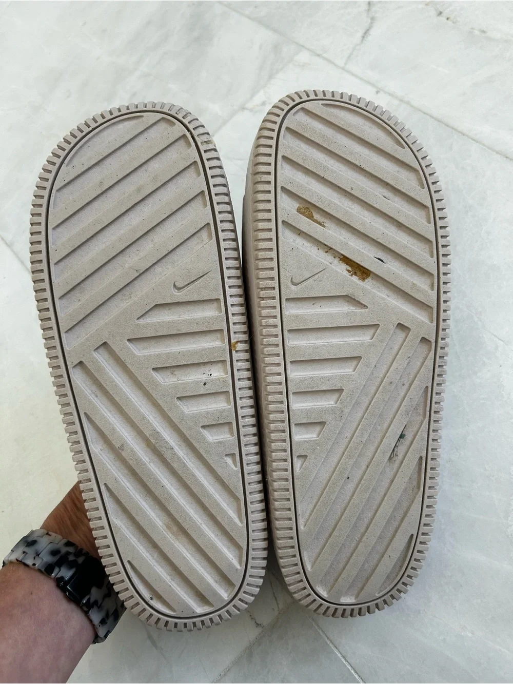 Nike Calm Slide Sandals in Barely Pinm